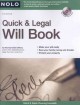 Go to record Quick & legal will book